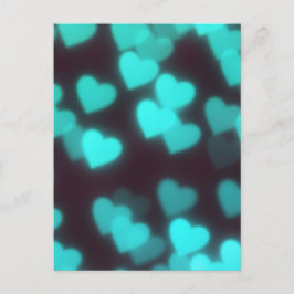 Schattige modern hartpatroon briefkaart