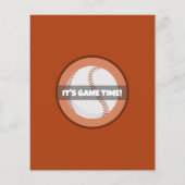 Schattige Modern Honkbal Budget 1e Verjaardag Uitn (Achterkant)