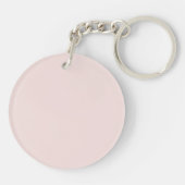 Schattige Modern Initiaal Roze Sleutelhanger (Achterkant)