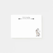 Schattige Modern Kat, Kattenmoeder, Grappig Gepers Post-it® Notes (Voorkant)