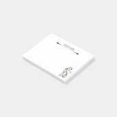 Schattige Modern Kat, Kattenmoeder, Grappig Gepers Post-it® Notes (Schuin)