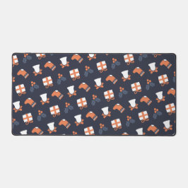 Schattige modern kerstnaadloos patroon bureaumat