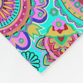 Schattige Modern Kleurrijk Paisley Pattern Fleece Deken (Hoek)