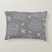 Schattige Modern Oerwoud Safari Dieren Jongenskwek Accent Kussen (Achterkant)