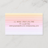 Schattige Modern, Ombre, Cupcake Hearts Bakkerij Visitekaartje (Achterkant)