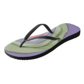 Schattige Modern Paarse Roze Abstract Teenslippers (Schuin)