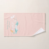 Schattige modern paasfeest gepersonaliseerd bad handdoek (Handdoek)