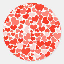 Schattige modern rood hartpatroon