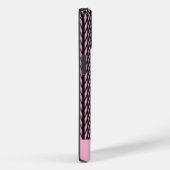 Schattige modern roze en zwart patroon Case-Mate iPhone case (Achterkant / Rechts)
