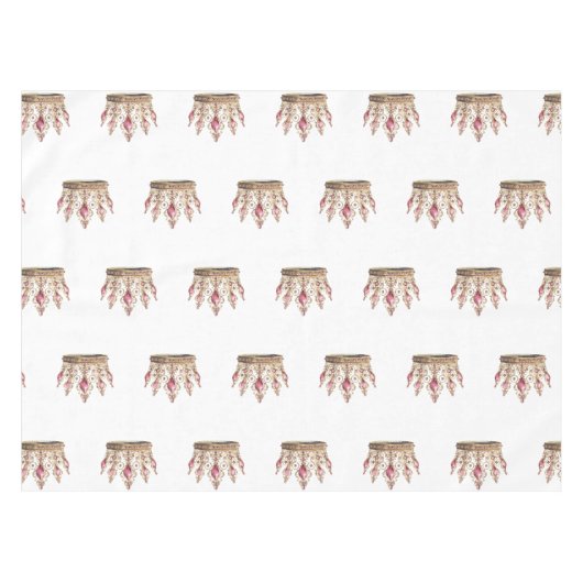 Schattige modern roze girly minimaal baby shower tafelkleed (Voorkant (Horizontaal))