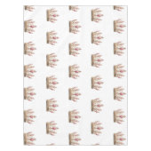 Schattige modern roze girly minimaal baby shower tafelkleed (Voorkant)