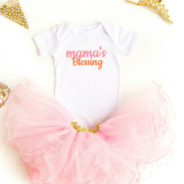 Schattige Modern script Mama's zegen Romper