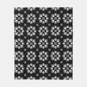 Schattige modern stijlvol trendy geruit patroon fleece deken (Voorkant)