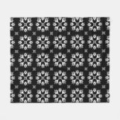 Schattige modern stijlvol trendy geruit patroon fleece deken (Voorkant (Horizontaal))