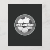 Schattige Modern Voetbal Budget Verjaardagsuitnodi (Achterkant)