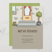 Schattige Modern We hebben Verandering van Adres Aankondiging (Voorkant / Achterkant)