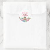 Schattige Modern Wild Berry Sweet Baby shower Ronde Sticker (Tas)