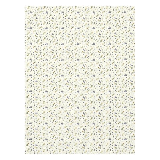 Schattige Modern  Wildflowers Small Pattern Tafelkleed (Voorkant)