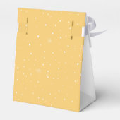 Schattige Modern Yellow Wild One Sloth Baby shower Bedankdoosjes (Achterkant)