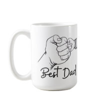 Schattige moderne beste papa 