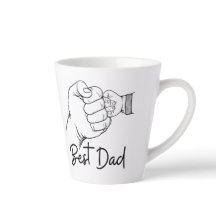 Schattige moderne beste papa