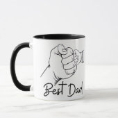 Schattige moderne beste papa mok (Links)