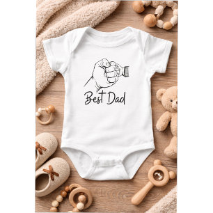 Schattige moderne beste papa  romper