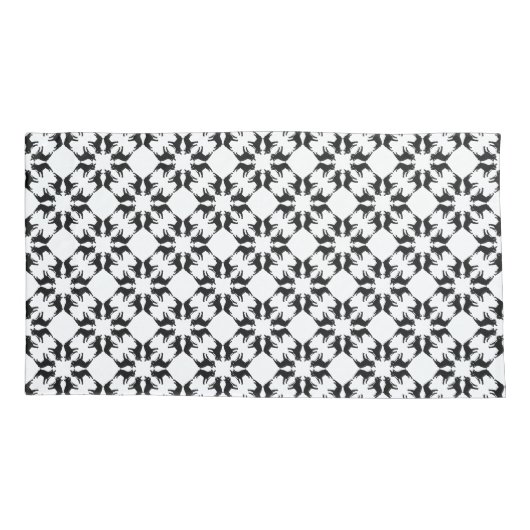 schattige , moderne buldog kussensloop (Achterkant)