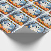 Schattige moderne Halloween griezelcollectie Cadeaupapier (Hoek)