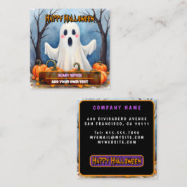 Schattige moderne Halloween griezelcollectie Vierkante Visitekaartje