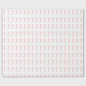 Schattige moderne kerst snoepriet roze cadeaupapier (Vlak)