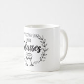 Schattige moderne leuke quote koffiemok (Voorkant rechts)