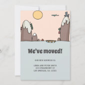 Schattige moderne nieuwe adres grote verhuizing  aankondiging (Voorkant)