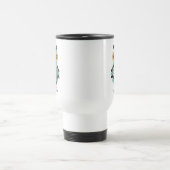 Schattige, moderne, Quilt Pattern Travel Mug Reisbeker (Center)