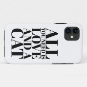 Schattige moderne quote Alles wat je nodig hebt is Case-Mate iPhone Case (Achterkant (horizontaal))