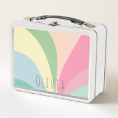 Schattige Moderne Regenboog Retro Kinderen Meisjes (Voorkant)