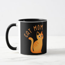 Schattige moderne tabby kat moeder zwart oranje ca