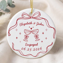 Schattige Moderne Whimsical Hand Getekende Verlovi