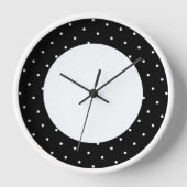 Schattige moderne zwarte buitenrand met polka stip (Voorkant)