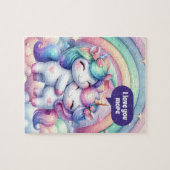 Schattige moeder-dochterliefde meer legpuzzel (Horizontaal)