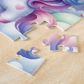 Schattige moeder-dochterliefde meer legpuzzel (Zijkant)