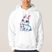 Schattige moeder en Baby Bunny Illustratie