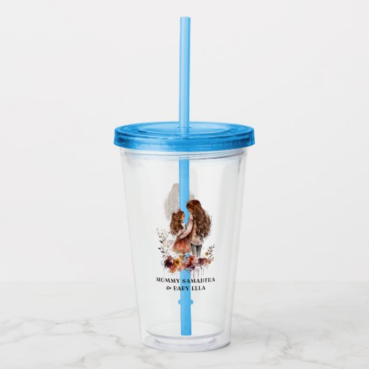 Schattige moeder en dochter Bond (10) Acryl Drinkbeker (Voorkant)