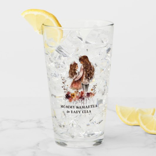 Schattige moeder en dochter Bond (10) Glas (Voorkant ijs)