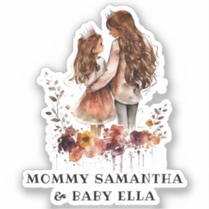 Schattige moeder en dochter Bond (10) Sticker