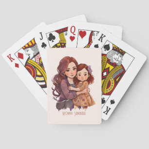 Schattige moeder en dochter Bond (11) Pokerkaarten