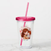 Schattige moeder en dochter Bond (14) Acryl Drinkbeker (Achterkant)