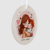 Schattige moeder en dochter Bond (14) Ornament (voorkant)