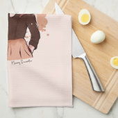 Schattige moeder en dochter Bond (2) Theedoek (Quarter Fold)