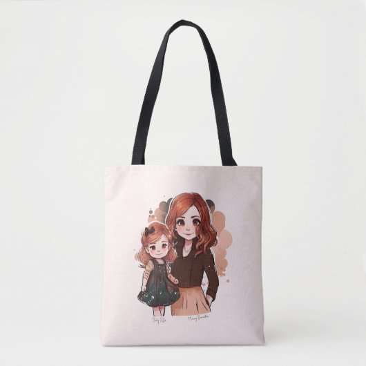 Schattige moeder en dochter Bond (2) Tote Bag (Voorkant)